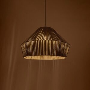 GLOBOSTAR® NUI 205-0066 Boho Κρεμαστό Φωτιστικό Οροφής με Ντουί 1 x E27 AC 220-240V IP20 – Γκρι – M60 x Π60 x Υ41cm