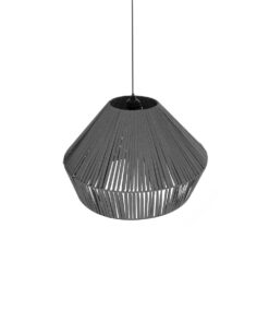 GLOBOSTAR® NUI 205-0066 Boho Κρεμαστό Φωτιστικό Οροφής με Ντουί 1 x E27 AC 220-240V IP20 – Γκρι – M60 x Π60 x Υ41cm