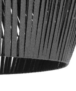 GLOBOSTAR® NUI 205-0066 Boho Κρεμαστό Φωτιστικό Οροφής με Ντουί 1 x E27 AC 220-240V IP20 – Γκρι – M60 x Π60 x Υ41cm