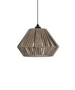GLOBOSTAR® NUI 205-0067 Boho Κρεμαστό Φωτιστικό Οροφής με Ντουί 1 x E27 AC 220-240V IP20 – Μπεζ – M36 x Π36 x Υ27cm