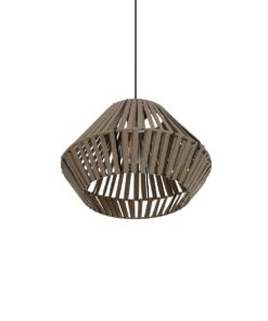 GLOBOSTAR® NUI 205-0067 Boho Κρεμαστό Φωτιστικό Οροφής με Ντουί 1 x E27 AC 220-240V IP20 – Μπεζ – M36 x Π36 x Υ27cm