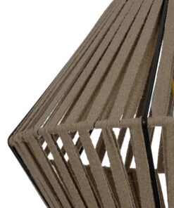 GLOBOSTAR® NUI 205-0067 Boho Κρεμαστό Φωτιστικό Οροφής με Ντουί 1 x E27 AC 220-240V IP20 – Μπεζ – M36 x Π36 x Υ27cm