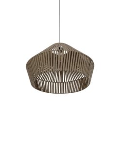 GLOBOSTAR® NUI 205-0068 Boho Κρεμαστό Φωτιστικό Οροφής με Ντουί 1 x E27 AC 220-240V IP20 – Μπεζ – M60 x Π60 x Υ41cm