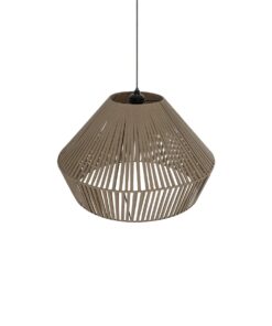 GLOBOSTAR® NUI 205-0068 Boho Κρεμαστό Φωτιστικό Οροφής με Ντουί 1 x E27 AC 220-240V IP20 – Μπεζ – M60 x Π60 x Υ41cm