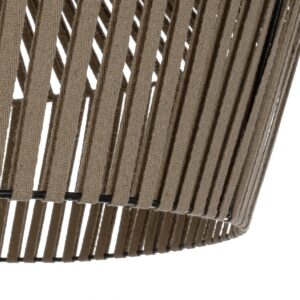 GLOBOSTAR® NUI 205-0068 Boho Κρεμαστό Φωτιστικό Οροφής με Ντουί 1 x E27 AC 220-240V IP20 – Μπεζ – M60 x Π60 x Υ41cm