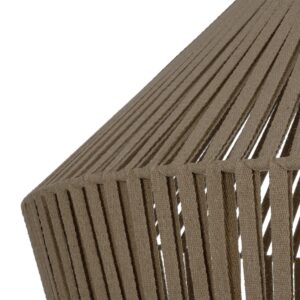 GLOBOSTAR® NUI 205-0068 Boho Κρεμαστό Φωτιστικό Οροφής με Ντουί 1 x E27 AC 220-240V IP20 – Μπεζ – M60 x Π60 x Υ41cm