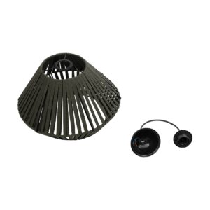 GLOBOSTAR® NUI 205-0069 Boho Κρεμαστό Φωτιστικό Οροφής με Ντουί 1 x E27 AC 220-240V IP20 – Πρασίνο – M36 x Π36 x Υ27cm