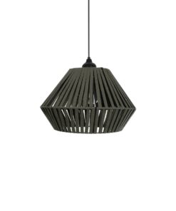 GLOBOSTAR® NUI 205-0069 Boho Κρεμαστό Φωτιστικό Οροφής με Ντουί 1 x E27 AC 220-240V IP20 – Πρασίνο – M36 x Π36 x Υ27cm