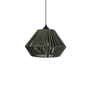 GLOBOSTAR® NUI 205-0069 Boho Κρεμαστό Φωτιστικό Οροφής με Ντουί 1 x E27 AC 220-240V IP20 – Πρασίνο – M36 x Π36 x Υ27cm