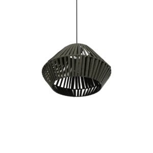 GLOBOSTAR® NUI 205-0069 Boho Κρεμαστό Φωτιστικό Οροφής με Ντουί 1 x E27 AC 220-240V IP20 – Πρασίνο – M36 x Π36 x Υ27cm