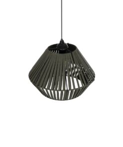 GLOBOSTAR® NUI 205-0069 Boho Κρεμαστό Φωτιστικό Οροφής με Ντουί 1 x E27 AC 220-240V IP20 – Πρασίνο – M36 x Π36 x Υ27cm