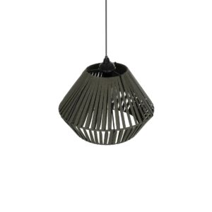 GLOBOSTAR® NUI 205-0069 Boho Κρεμαστό Φωτιστικό Οροφής με Ντουί 1 x E27 AC 220-240V IP20 – Πρασίνο – M36 x Π36 x Υ27cm