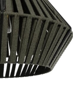 GLOBOSTAR® NUI 205-0069 Boho Κρεμαστό Φωτιστικό Οροφής με Ντουί 1 x E27 AC 220-240V IP20 – Πρασίνο – M36 x Π36 x Υ27cm