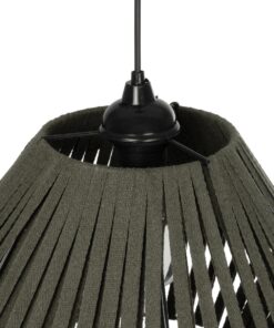 GLOBOSTAR® NUI 205-0069 Boho Κρεμαστό Φωτιστικό Οροφής με Ντουί 1 x E27 AC 220-240V IP20 – Πρασίνο – M36 x Π36 x Υ27cm