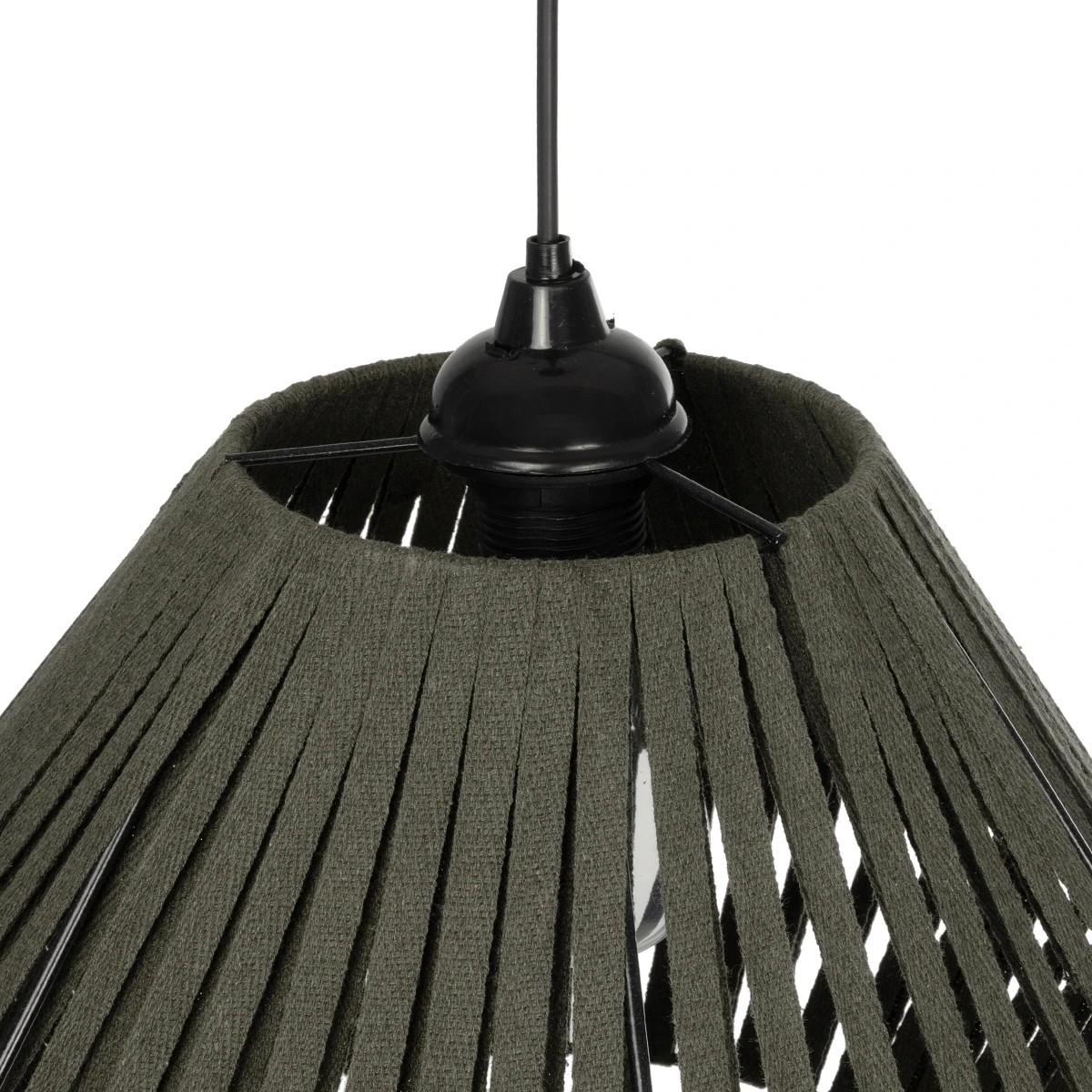 GLOBOSTAR® NUI 205-0069 Boho Κρεμαστό Φωτιστικό Οροφής με Ντουί 1 x E27 AC 220-240V IP20 – Πρασίνο – M36 x Π36 x Υ27cm