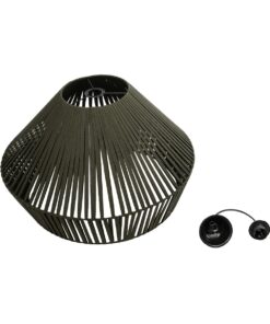 GLOBOSTAR® NUI 205-0070 Boho Κρεμαστό Φωτιστικό Οροφής με Ντουί 1 x E27 AC 220-240V IP20 – Πρασίνο – M60 x Π60 x Υ41cm