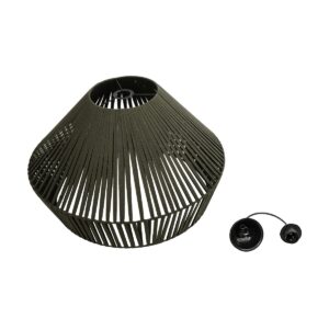 GLOBOSTAR® NUI 205-0070 Boho Κρεμαστό Φωτιστικό Οροφής με Ντουί 1 x E27 AC 220-240V IP20 – Πρασίνο – M60 x Π60 x Υ41cm