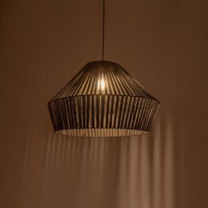 GLOBOSTAR® NUI 205-0070 Boho Κρεμαστό Φωτιστικό Οροφής με Ντουί 1 x E27 AC 220-240V IP20 – Πρασίνο – M60 x Π60 x Υ41cm