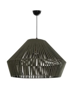 GLOBOSTAR® NUI 205-0070 Boho Κρεμαστό Φωτιστικό Οροφής με Ντουί 1 x E27 AC 220-240V IP20 – Πρασίνο – M60 x Π60 x Υ41cm