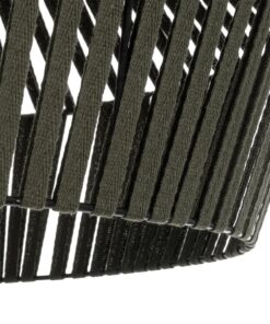 GLOBOSTAR® NUI 205-0070 Boho Κρεμαστό Φωτιστικό Οροφής με Ντουί 1 x E27 AC 220-240V IP20 – Πρασίνο – M60 x Π60 x Υ41cm