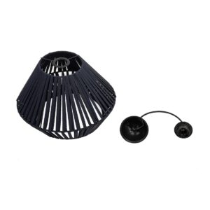 GLOBOSTAR® NUI 205-0071 Boho Κρεμαστό Φωτιστικό Οροφής με Ντουί 1 x E27 AC 220-240V IP20 – Μπλε – M36 x Π36 x Υ27cm