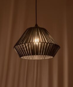 GLOBOSTAR® NUI 205-0071 Boho Κρεμαστό Φωτιστικό Οροφής με Ντουί 1 x E27 AC 220-240V IP20 – Μπλε – M36 x Π36 x Υ27cm