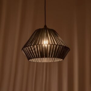 GLOBOSTAR® NUI 205-0071 Boho Κρεμαστό Φωτιστικό Οροφής με Ντουί 1 x E27 AC 220-240V IP20 – Μπλε – M36 x Π36 x Υ27cm