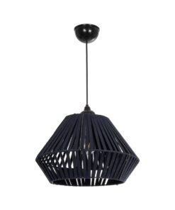 GLOBOSTAR® NUI 205-0071 Boho Κρεμαστό Φωτιστικό Οροφής με Ντουί 1 x E27 AC 220-240V IP20 – Μπλε – M36 x Π36 x Υ27cm