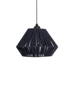 GLOBOSTAR® NUI 205-0071 Boho Κρεμαστό Φωτιστικό Οροφής με Ντουί 1 x E27 AC 220-240V IP20 – Μπλε – M36 x Π36 x Υ27cm