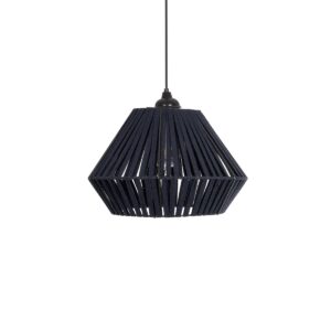 GLOBOSTAR® NUI 205-0071 Boho Κρεμαστό Φωτιστικό Οροφής με Ντουί 1 x E27 AC 220-240V IP20 – Μπλε – M36 x Π36 x Υ27cm