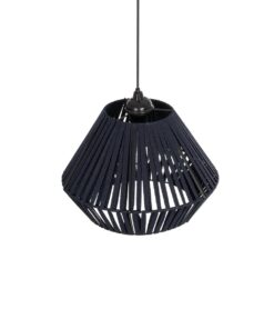 GLOBOSTAR® NUI 205-0071 Boho Κρεμαστό Φωτιστικό Οροφής με Ντουί 1 x E27 AC 220-240V IP20 – Μπλε – M36 x Π36 x Υ27cm