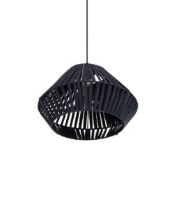 GLOBOSTAR® NUI 205-0071 Boho Κρεμαστό Φωτιστικό Οροφής με Ντουί 1 x E27 AC 220-240V IP20 – Μπλε – M36 x Π36 x Υ27cm