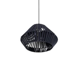 GLOBOSTAR® NUI 205-0071 Boho Κρεμαστό Φωτιστικό Οροφής με Ντουί 1 x E27 AC 220-240V IP20 – Μπλε – M36 x Π36 x Υ27cm