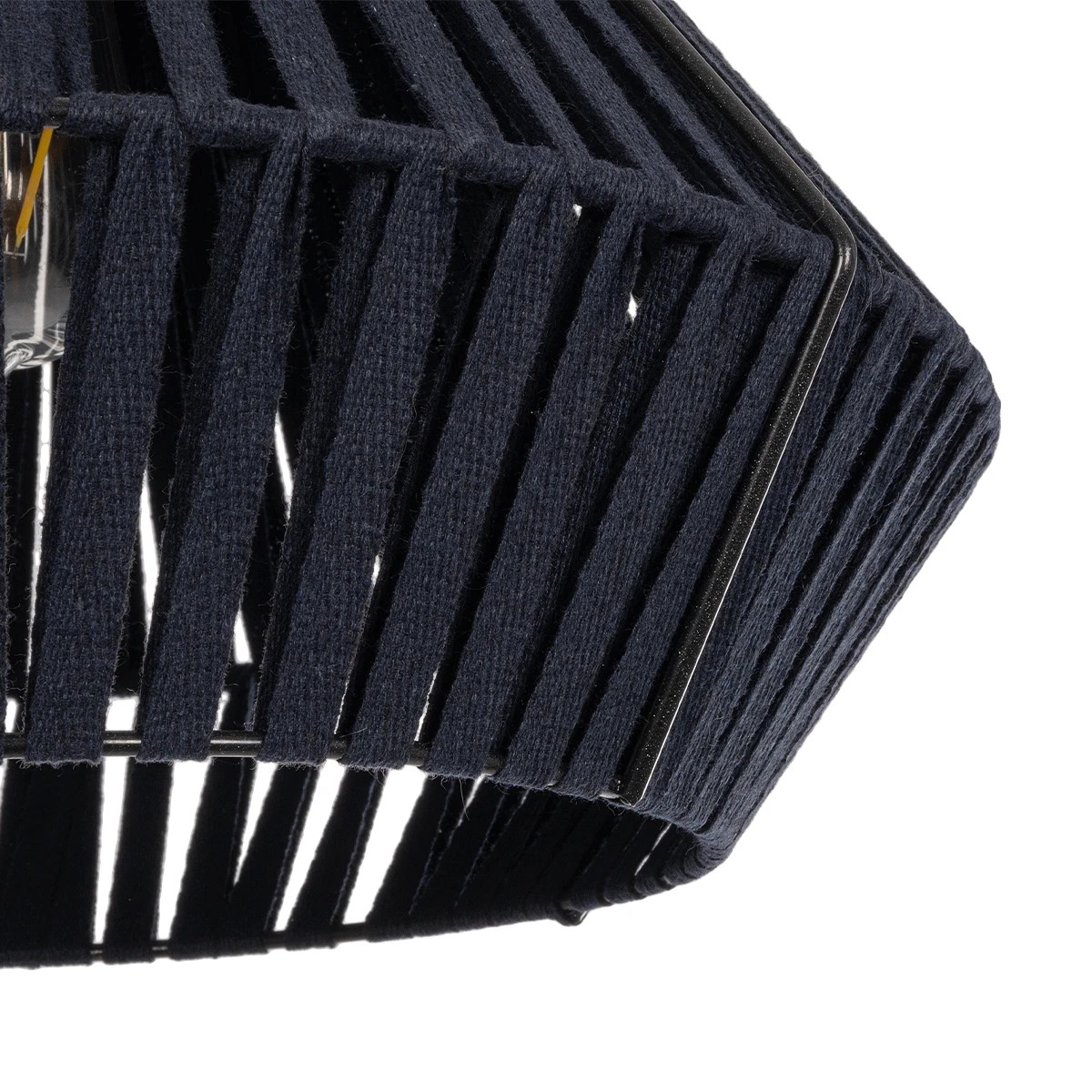 GLOBOSTAR® NUI 205-0071 Boho Κρεμαστό Φωτιστικό Οροφής με Ντουί 1 x E27 AC 220-240V IP20 – Μπλε – M36 x Π36 x Υ27cm