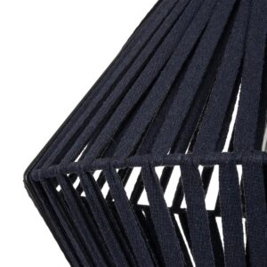 GLOBOSTAR® NUI 205-0071 Boho Κρεμαστό Φωτιστικό Οροφής με Ντουί 1 x E27 AC 220-240V IP20 – Μπλε – M36 x Π36 x Υ27cm