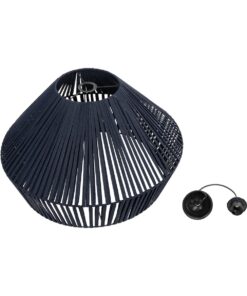 GLOBOSTAR® NUI 205-0072 Boho Κρεμαστό Φωτιστικό Οροφής με Ντουί 1 x E27 AC 220-240V IP20 – Μπλε – M60 x Π60 x Υ41cm