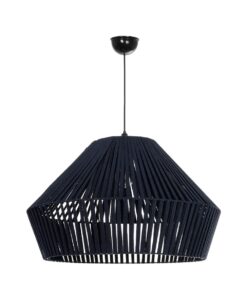 GLOBOSTAR® NUI 205-0072 Boho Κρεμαστό Φωτιστικό Οροφής με Ντουί 1 x E27 AC 220-240V IP20 – Μπλε – M60 x Π60 x Υ41cm