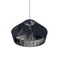 GLOBOSTAR® NUI 205-0072 Boho Κρεμαστό Φωτιστικό Οροφής με Ντουί 1 x E27 AC 220-240V IP20 – Μπλε – M60 x Π60 x Υ41cm