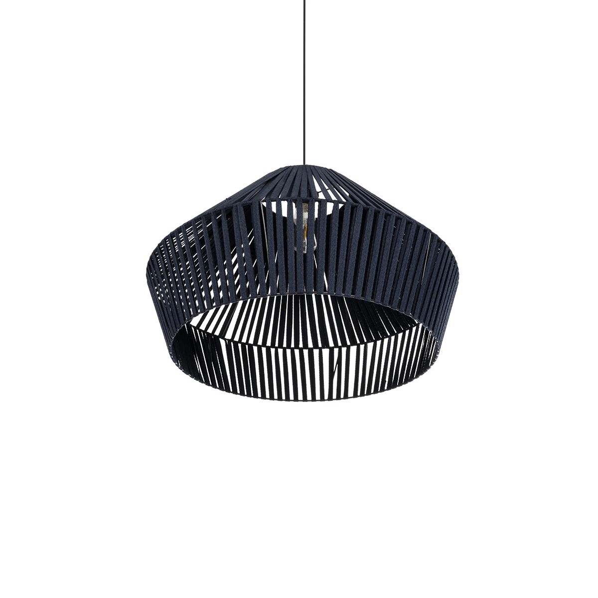 GLOBOSTAR® NUI 205-0072 Boho Κρεμαστό Φωτιστικό Οροφής με Ντουί 1 x E27 AC 220-240V IP20 – Μπλε – M60 x Π60 x Υ41cm