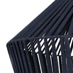 GLOBOSTAR® NUI 205-0072 Boho Κρεμαστό Φωτιστικό Οροφής με Ντουί 1 x E27 AC 220-240V IP20 – Μπλε – M60 x Π60 x Υ41cm