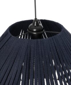 GLOBOSTAR® NUI 205-0072 Boho Κρεμαστό Φωτιστικό Οροφής με Ντουί 1 x E27 AC 220-240V IP20 – Μπλε – M60 x Π60 x Υ41cm