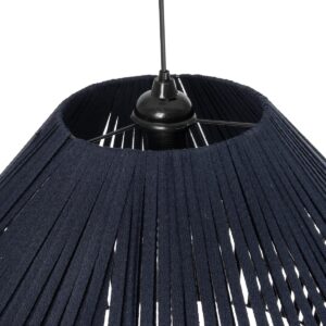 GLOBOSTAR® NUI 205-0072 Boho Κρεμαστό Φωτιστικό Οροφής με Ντουί 1 x E27 AC 220-240V IP20 – Μπλε – M60 x Π60 x Υ41cm