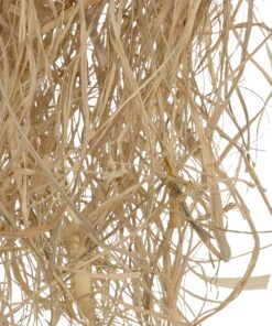 GLOBOSTAR® HERBE 205-0073 Boho Κρεμαστό Φωτιστικό Οροφής με Ντουί 1 x E27 AC 220-240V IP20 – Μπεζ – M30 x Π30 x Υ40cm