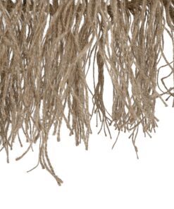 GLOBOSTAR® REGEN 205-0074 Boho Κρεμαστό Φωτιστικό Οροφής με Ντουί 1 x E27 AC 220-240V IP20 – Μπεζ – M30 x Π30 x Υ40cm