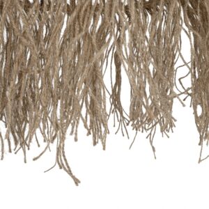 GLOBOSTAR® REGEN 205-0074 Boho Κρεμαστό Φωτιστικό Οροφής με Ντουί 1 x E27 AC 220-240V IP20 – Μπεζ – M30 x Π30 x Υ40cm