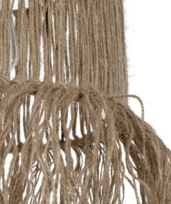 GLOBOSTAR® REGEN 205-0074 Boho Κρεμαστό Φωτιστικό Οροφής με Ντουί 1 x E27 AC 220-240V IP20 – Μπεζ – M30 x Π30 x Υ40cm