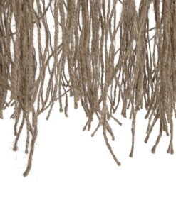 GLOBOSTAR® ROKA 205-0075 Boho Κρεμαστό Φωτιστικό Οροφής με Ντουί 1 x E27 AC 220-240V IP20 – Μπεζ – M30 x Π30 x Υ45cm