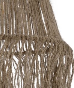 GLOBOSTAR® ROKA 205-0075 Boho Κρεμαστό Φωτιστικό Οροφής με Ντουί 1 x E27 AC 220-240V IP20 – Μπεζ – M30 x Π30 x Υ45cm