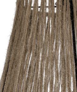 GLOBOSTAR® ROKA 205-0075 Boho Κρεμαστό Φωτιστικό Οροφής με Ντουί 1 x E27 AC 220-240V IP20 – Μπεζ – M30 x Π30 x Υ45cm