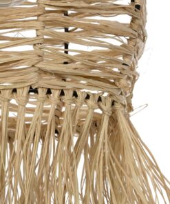 GLOBOSTAR® ROKA 205-0076 Boho Κρεμαστό Φωτιστικό Οροφής με Ντουί 1 x E27 AC 220-240V IP20 – Μπεζ – M25 x Π25 x Υ45cm